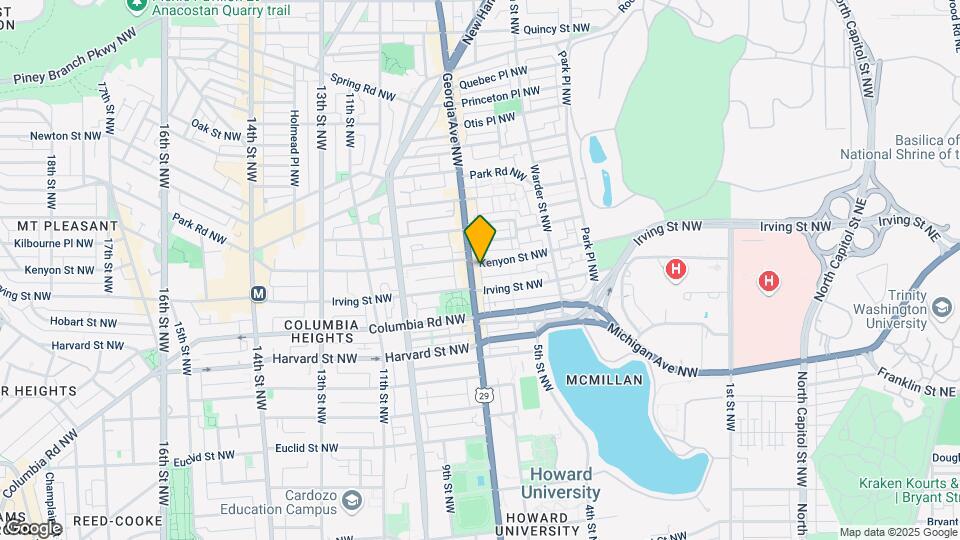 620 Kenyon St NW Map and Location Details