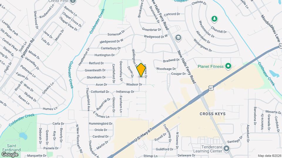 2820 Wellington Dr Map and Location Details