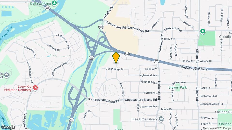 2214 Ironwood St Map and Location Details