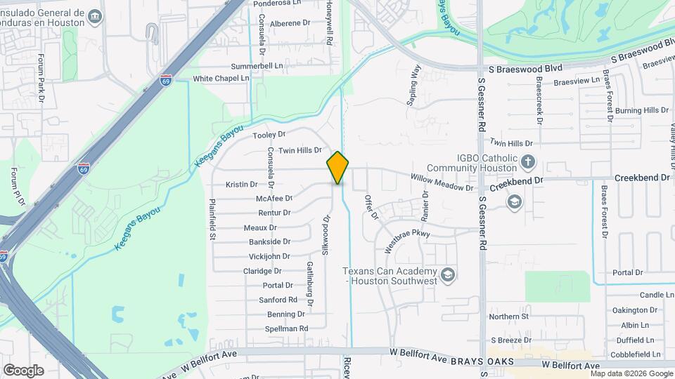 10607 Silkwood Dr Map and Location Details