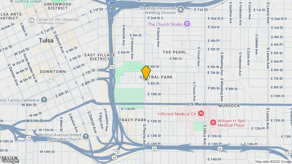651 S Peoria Ave Map and Location Details