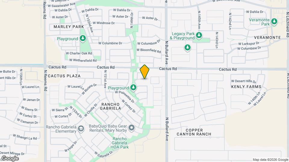 14841 W Desert Hills Dr Map and Location Details