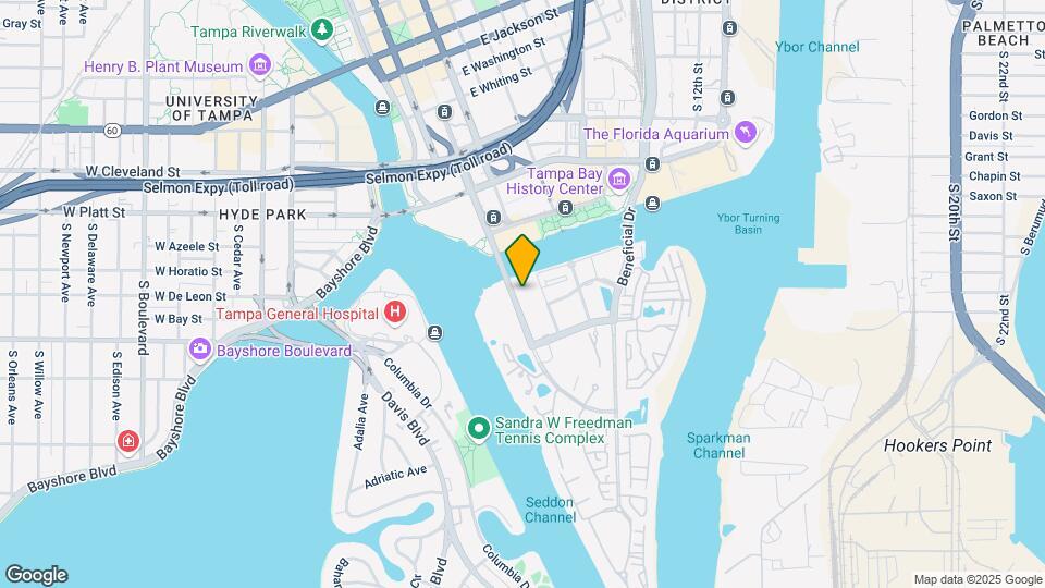700 S Harbour Island Blvd Map and Location Details