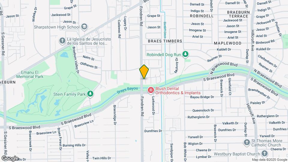 9409 Fondren Rd Map and Location Details