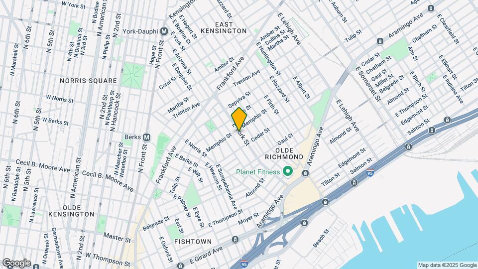 2338-2352 E York St Mapa y Detalles de la Ubicación
