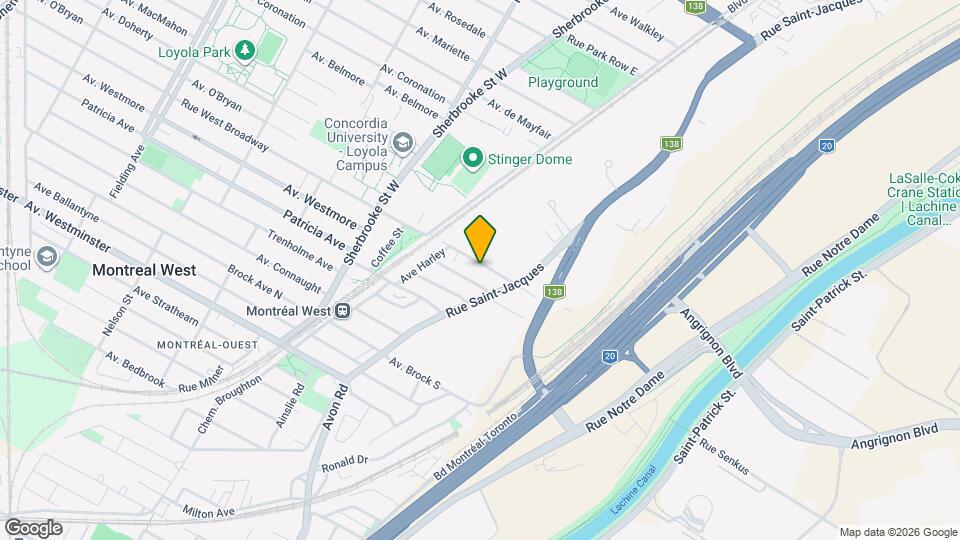 2050 West Broadway Rue Map and Location Details