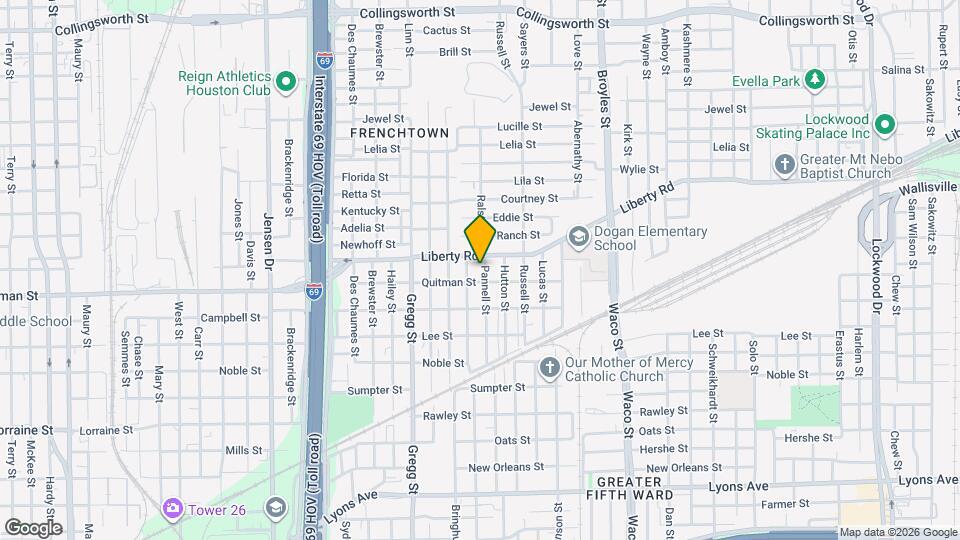 2407 Pannell St Map and Location Details