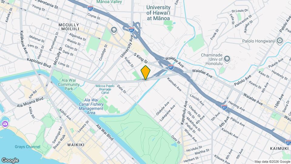 2721 Kapiolani Blvd Map and Location Details