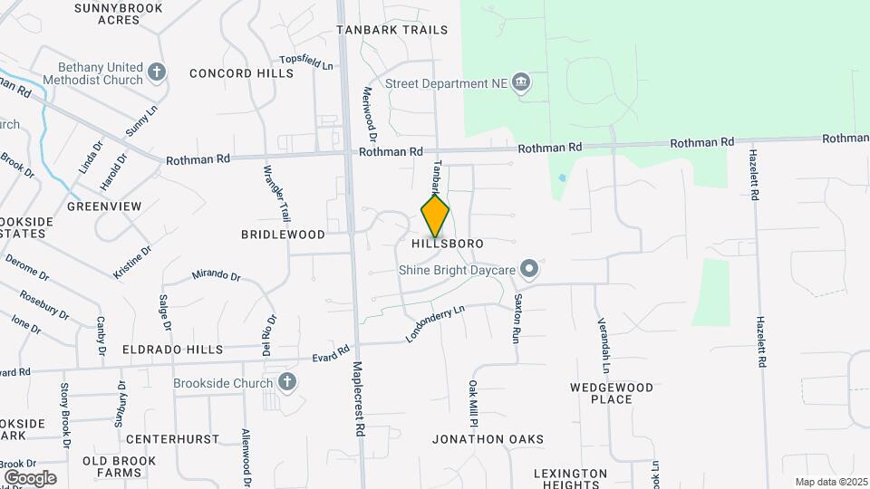 7007 Tanbark Ln Map and Location Details