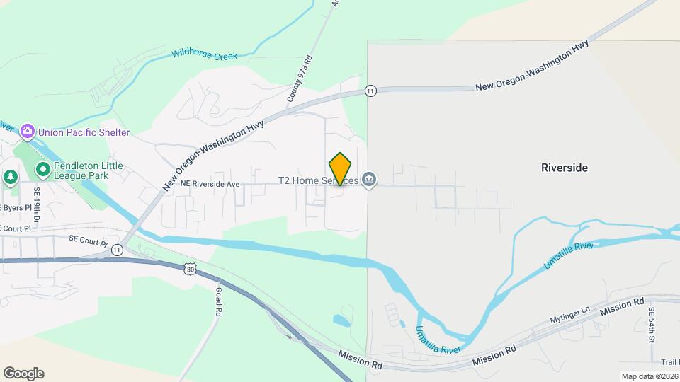 3504 NE Riverside Ave Map and Location Details