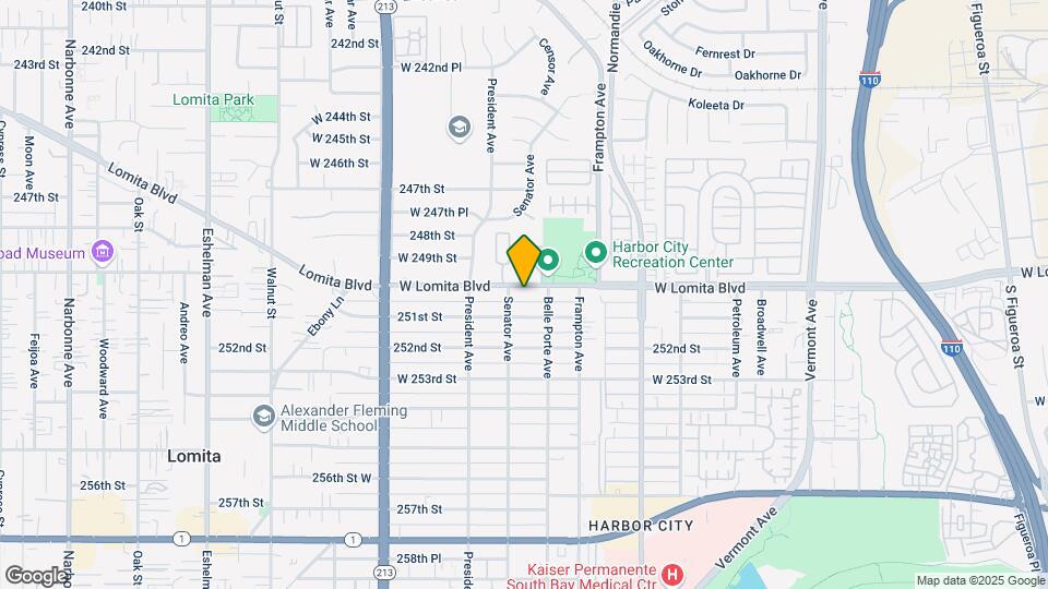 1422 Lomita Blvd Map and Location Details