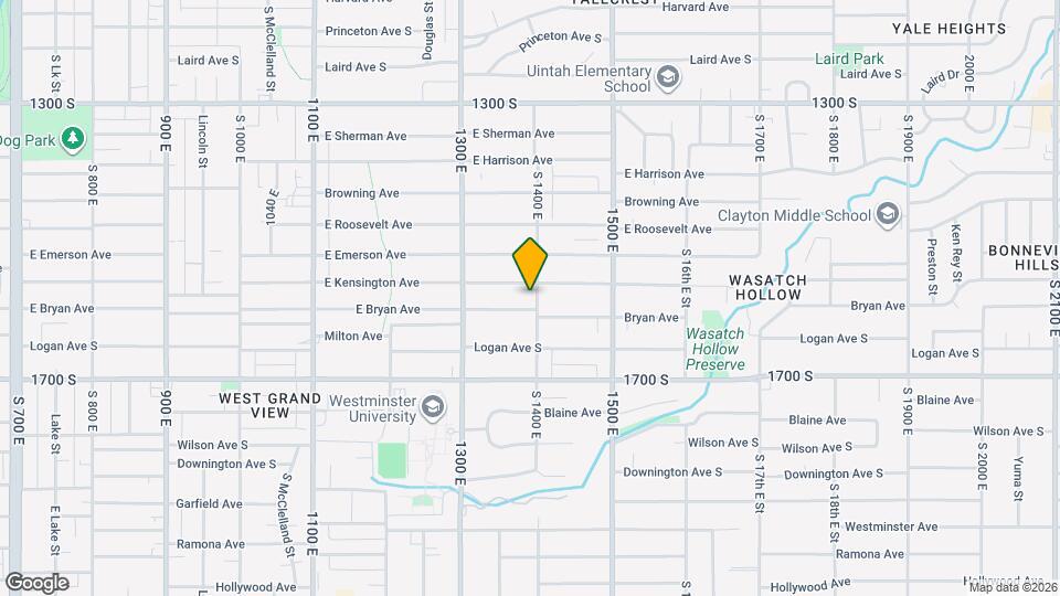 1548 S 1400 E, Unit 1548 Map and Location Details