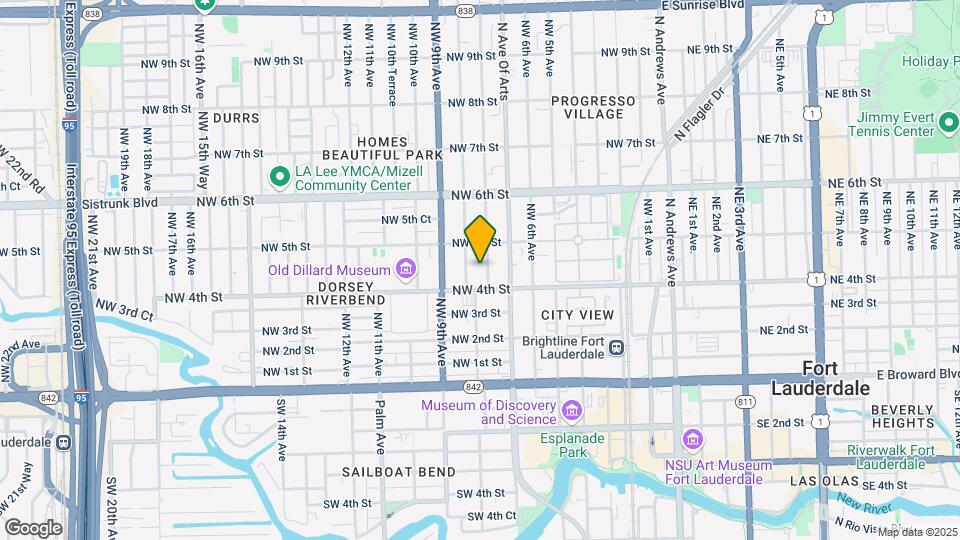 421 NW 7th Ter Map and Location Details