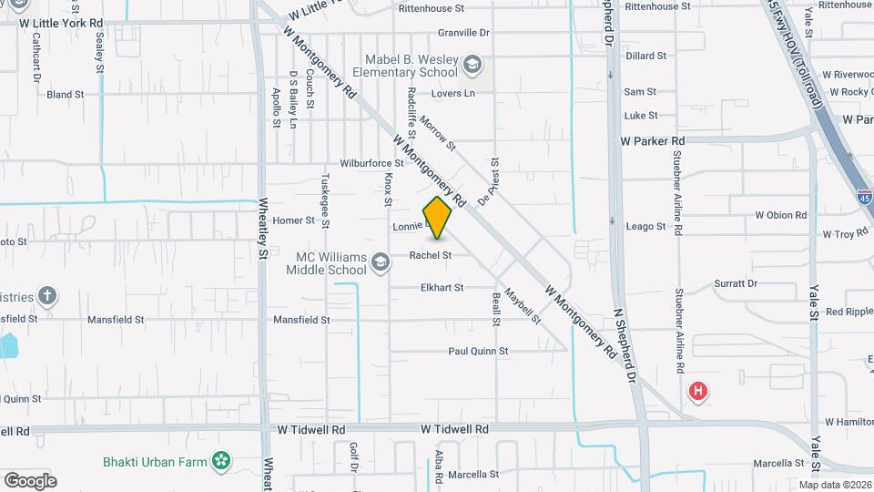 860 Rachel St Map and Location Details