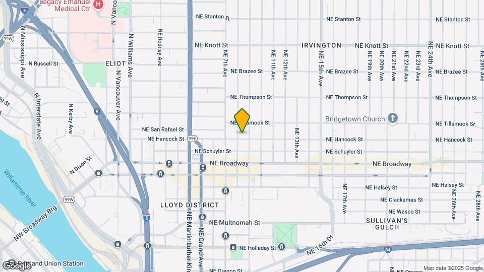 801-839 NE Hancock St Mapa y Detalles de la Ubicación