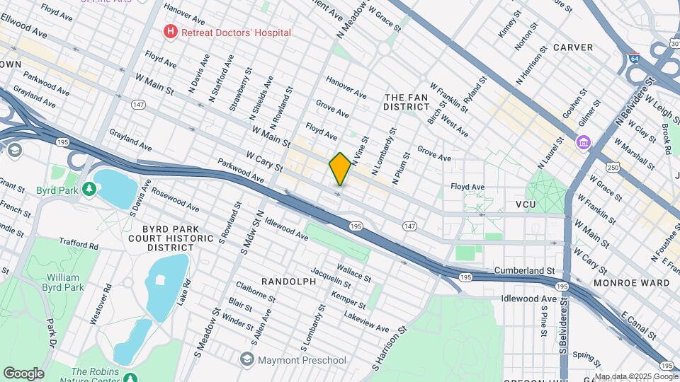1700 W Cary St, Unit A Map and Location Details