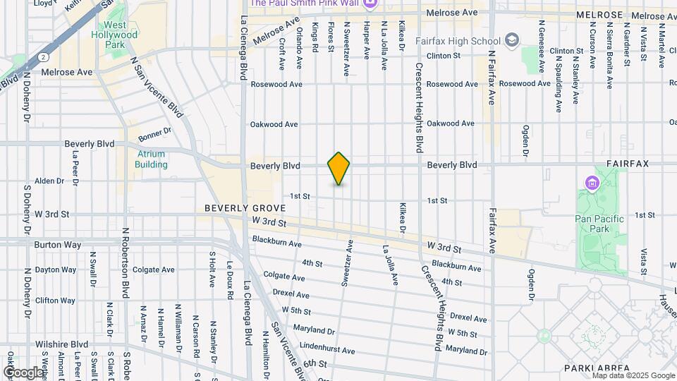 112 N Flores St Mapa y Detalles de la Ubicación