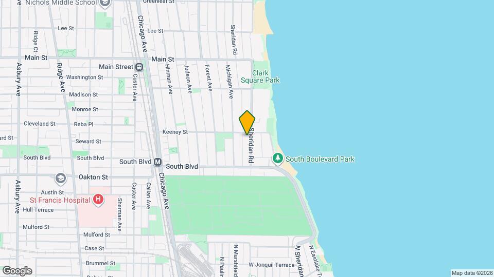 612 Sheridan Rd Map and Location Details