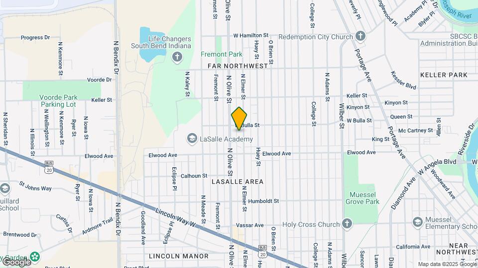 1509 N Elmer St Map and Location Details