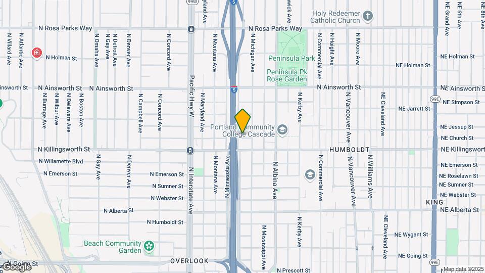 1045 N Church St Map and Location Details