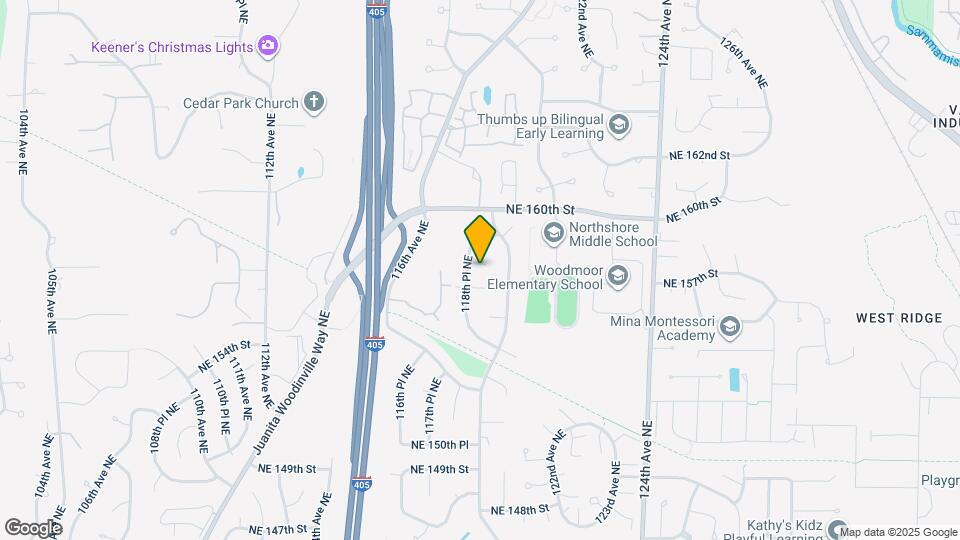 11811 NE 158th St Map and Location Details
