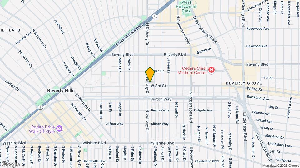 9033 W 3rd St Map and Location Details
