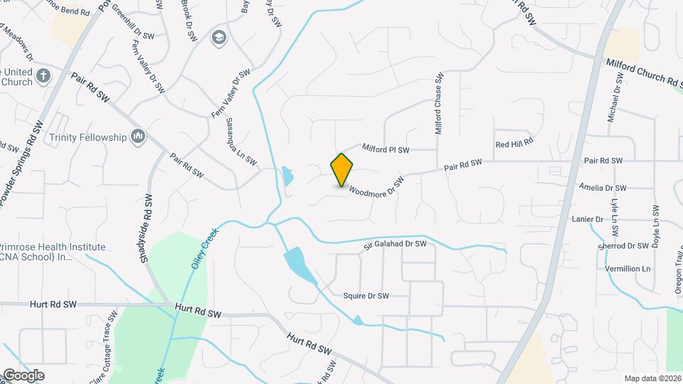 1618 Sparrow Wood Ln SW Map and Location Details