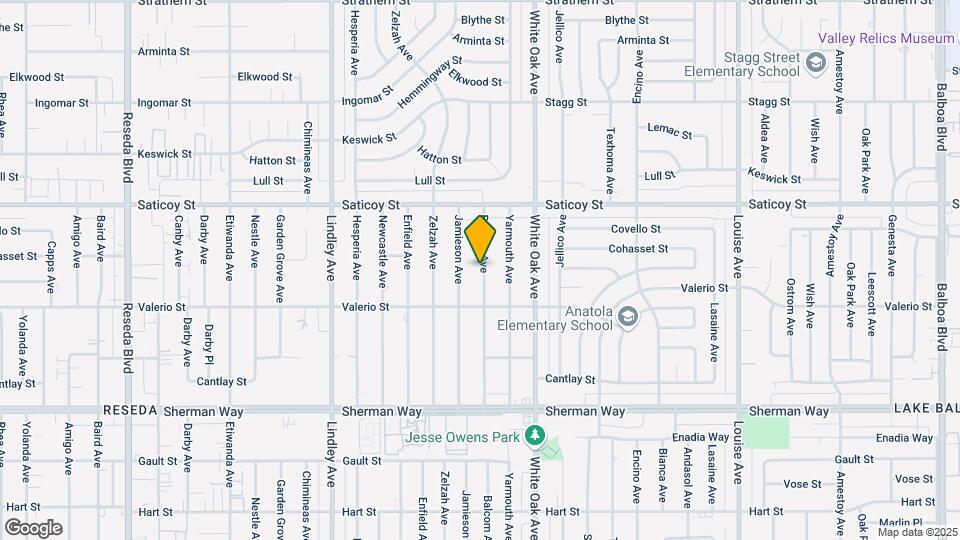 7445 Balcom Ave Map and Location Details
