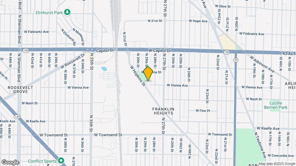 2830 W Vienna Ave Map and Location Details
