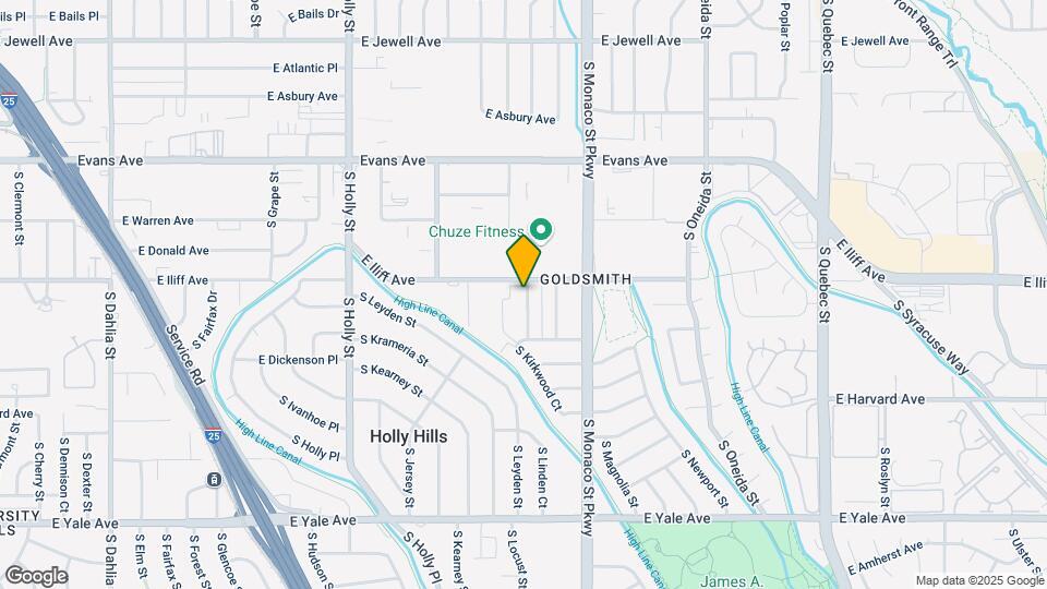 2325 S Linden Ct Map and Location Details