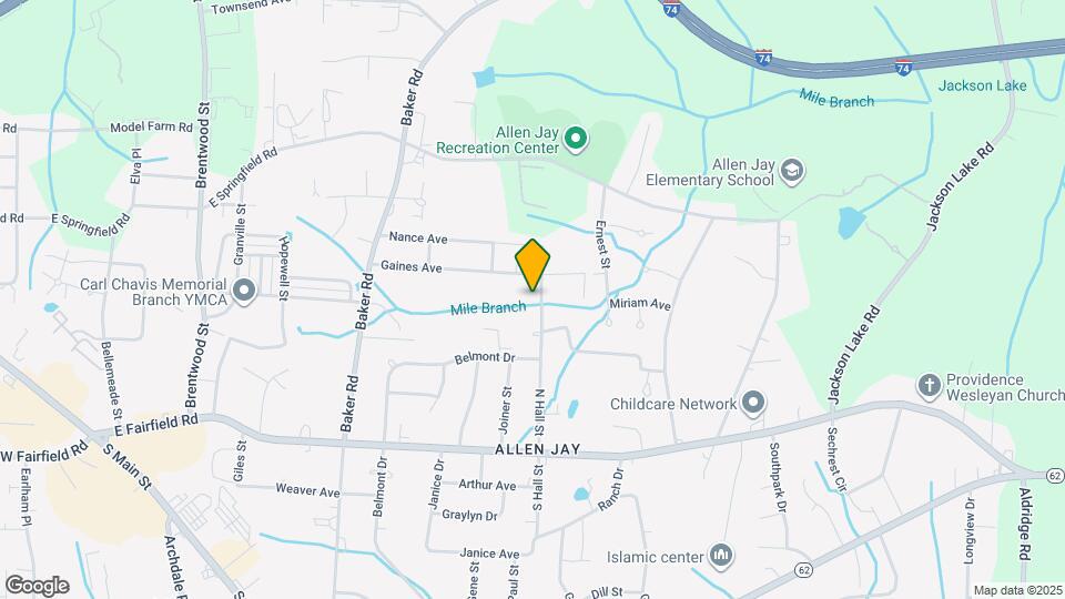 309 N Hall St, Unit A Mapa y Detalles de la Ubicación