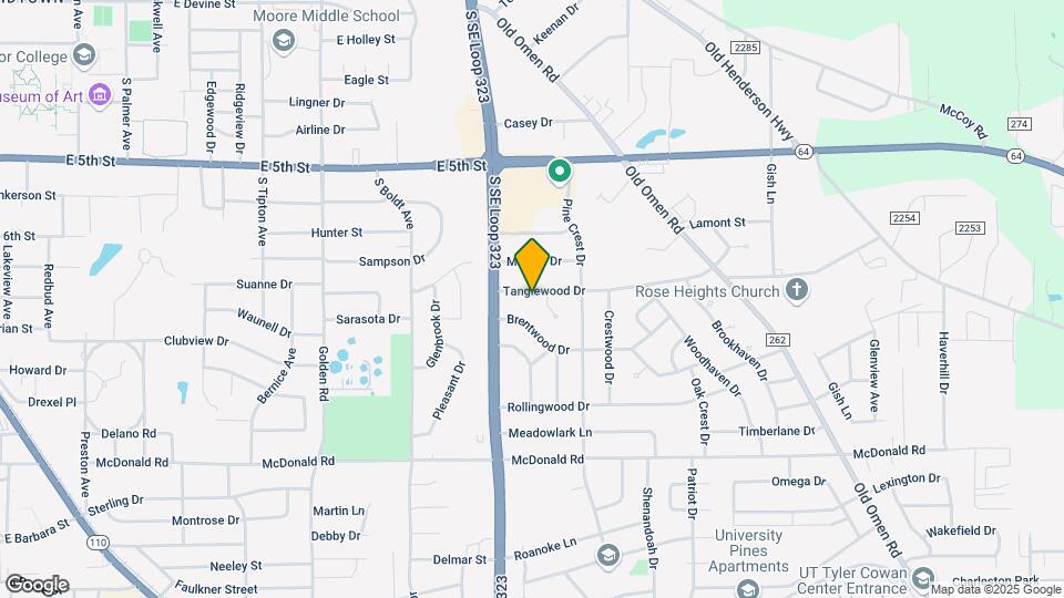 2725 Tanglewood Dr Map and Location Details
