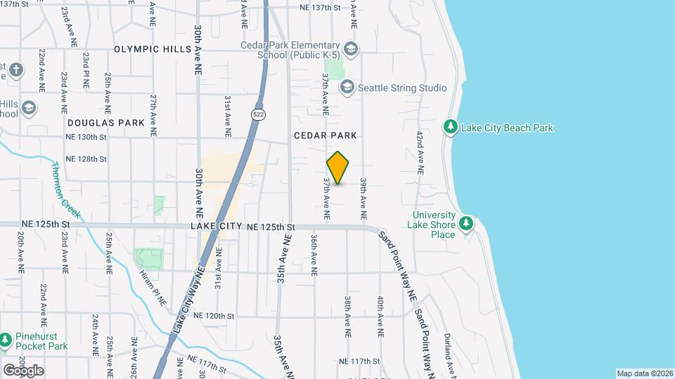 12558 37th Ave NE Map and Location Details