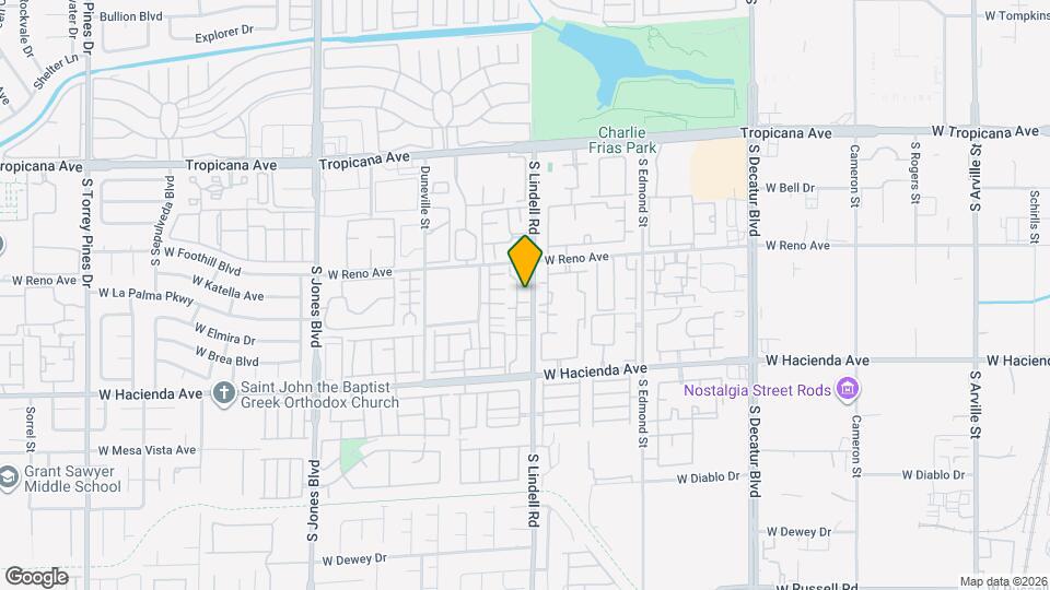 5121 S Lindell Rd Map and Location Details