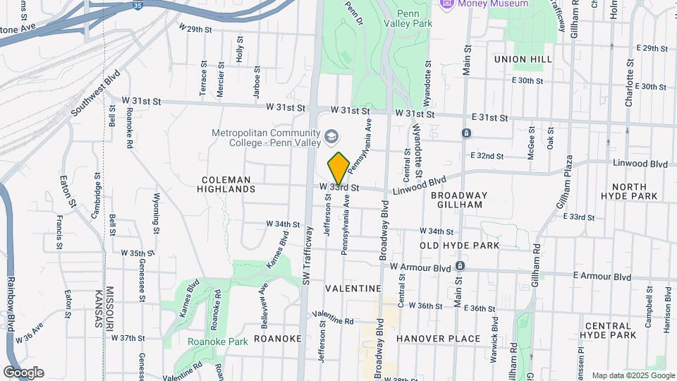 609-611 W 33rd St Mapa y Detalles de la Ubicación