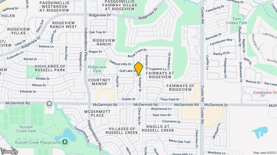 9229 Azinger Dr Map and Location Details