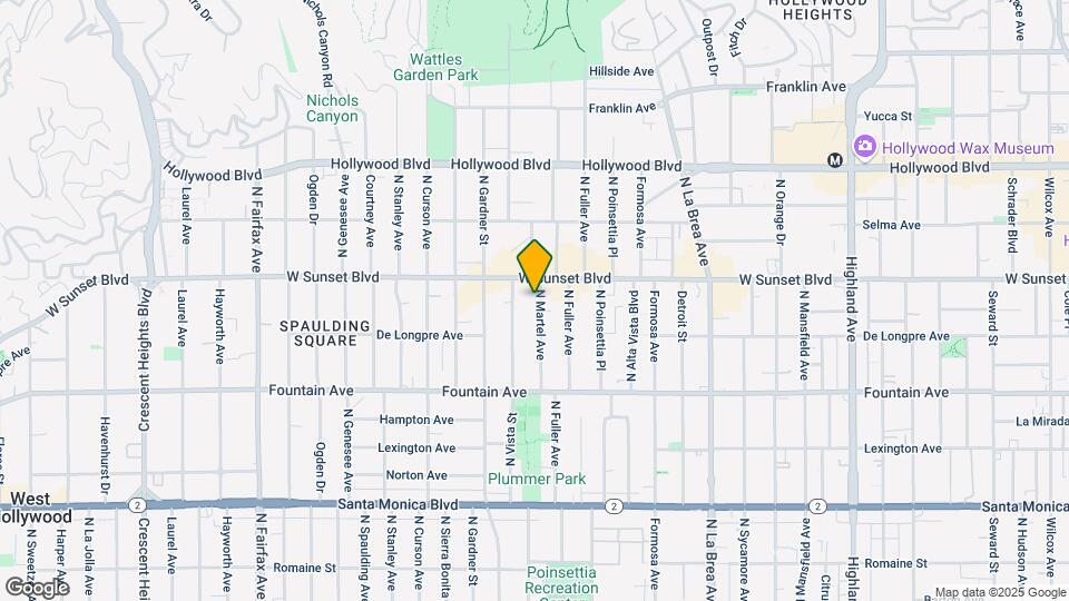 1445 1/4 N Martel Ave Map and Location Details