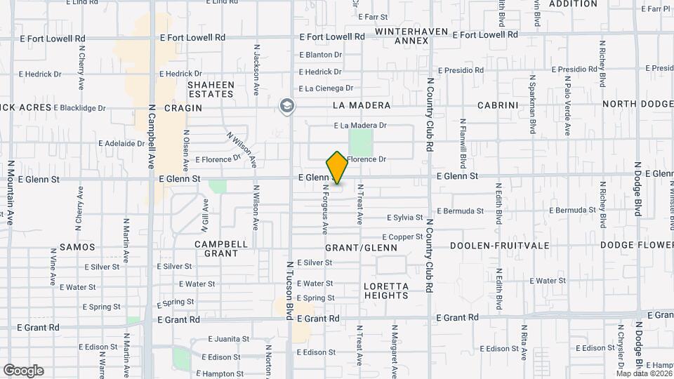 2756 N Forgeus Ave Map and Location Details