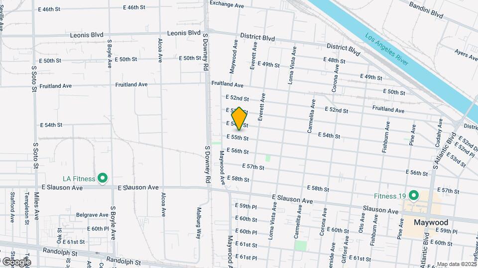 3545 E 55th St Mapa y Detalles de la Ubicación