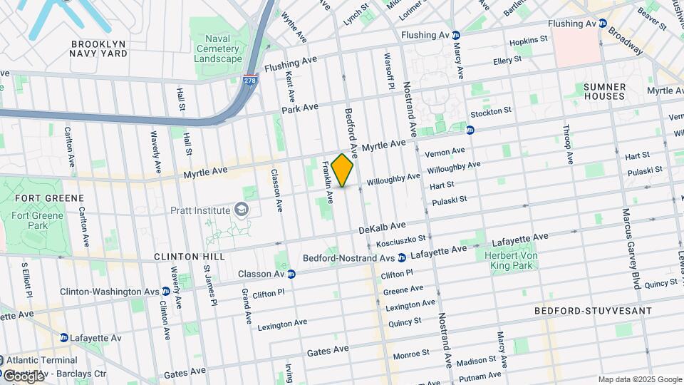 190 Skillman St Map and Location Details