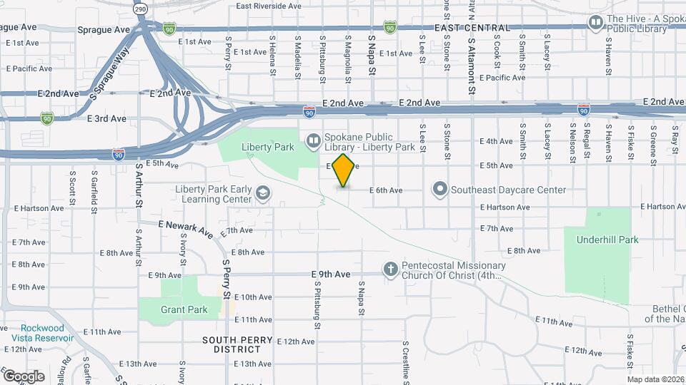 1834 E 6th Ave Map and Location Details