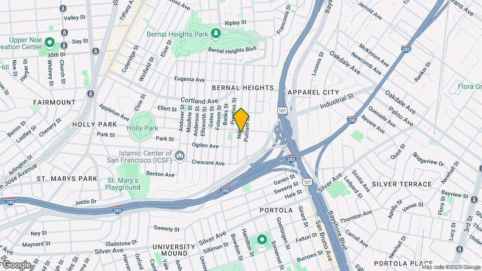 421 Nevada St Map and Location Details