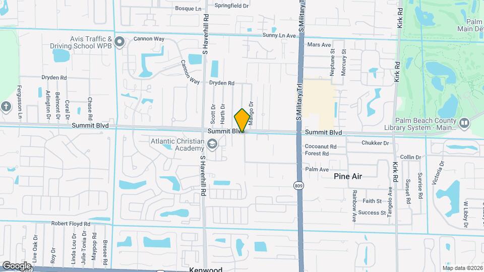 1021 Mango Dr Map and Location Details