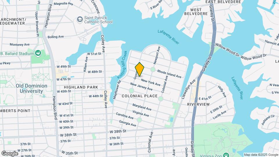 632 New York Ave Map and Location Details
