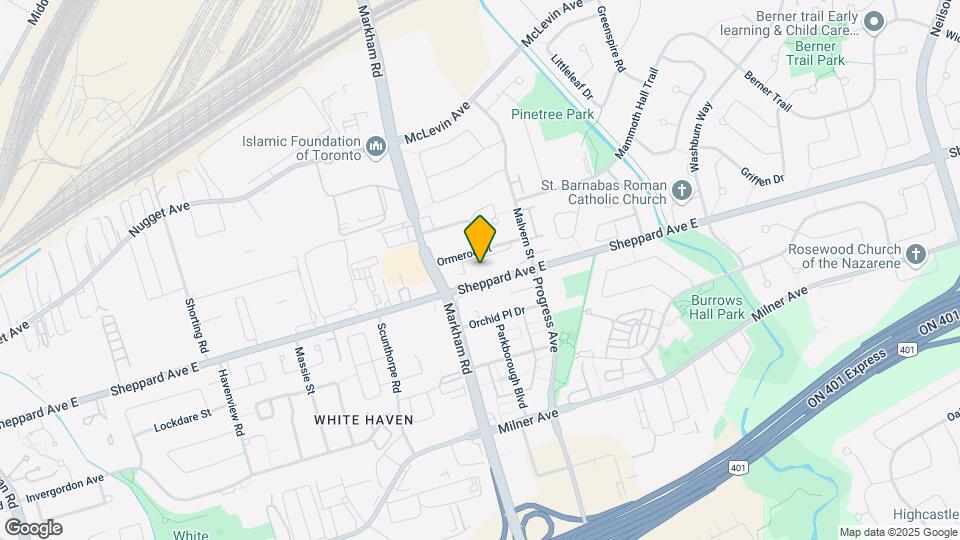 5580-5580 Sheppard Ave E Map and Location Details