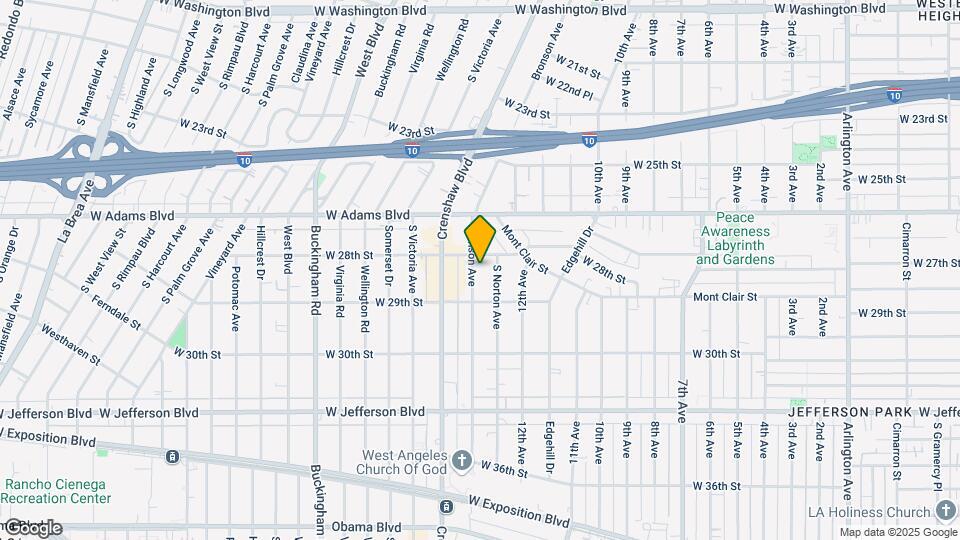 2818 S Bronson Ave Map and Location Details