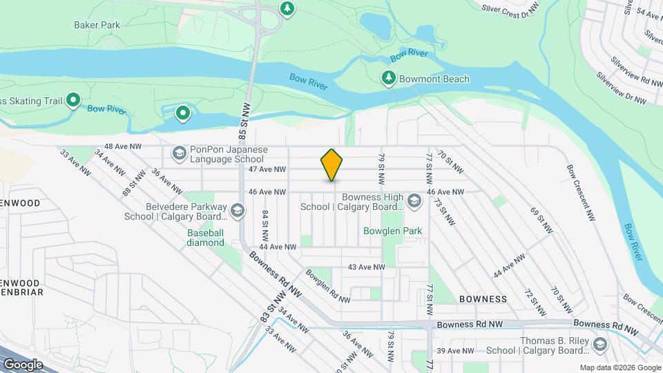 8304 46 Av NW Map and Location Details