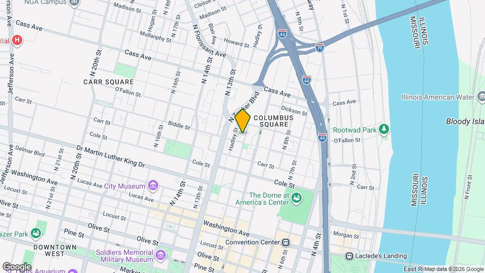 1217 N 11th St Map and Location Details