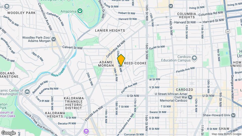 2301 Champlain St NW, Unit 210 Mapa y Detalles de la Ubicación