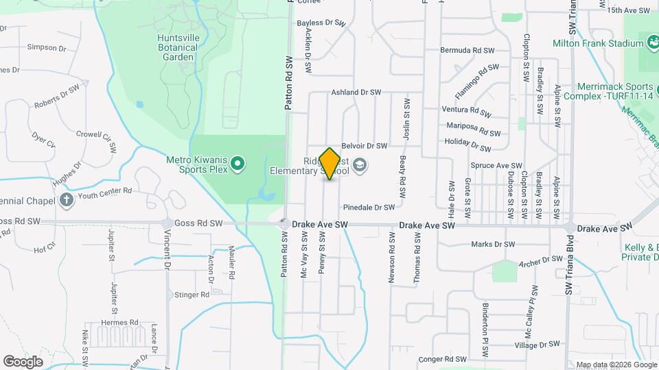 3617 Penny St SW Map and Location Details